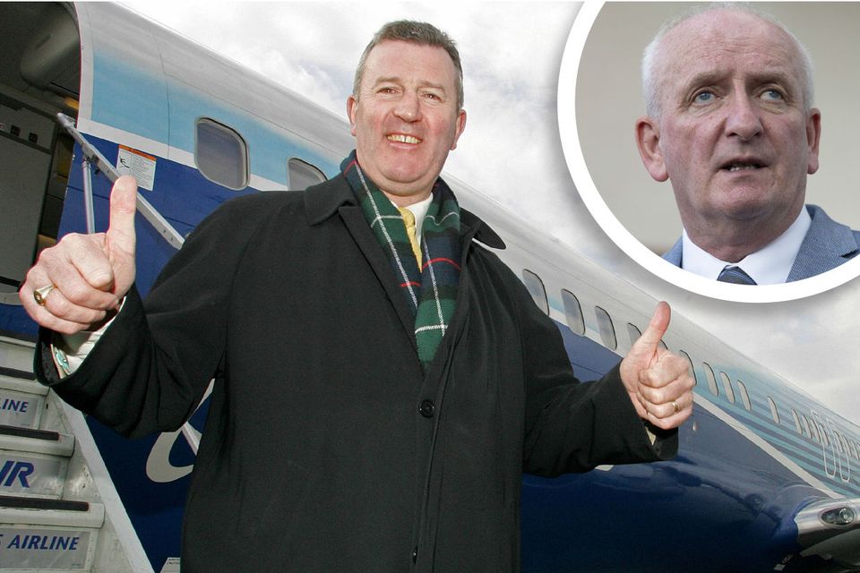 Former Ryanair deputy chief and now HSE board member Michael Cawley and, inset, HSE chief executive Bernard Gloster